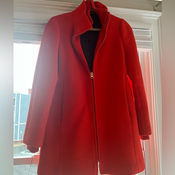 JCrew Italian Wool Lodge Coat - free ship! Red - Picture 8 of 8